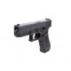 Страйкбольный пистолет WE GLOCK-17 gen4, металл слайд, сменные накладки, WE-G001B-BK